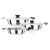 Chaozhou Hufa Three-piece milk pot set, colorful household one-piece stainless steel soup pot set manufacturer wholesale kitchenware Application Scenario